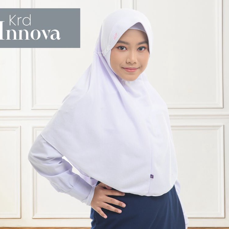 Bestseller Kerudung Rabbani INNOVA Serut Terbaru Jilbab Anak Sekolah ukuran S M L XL