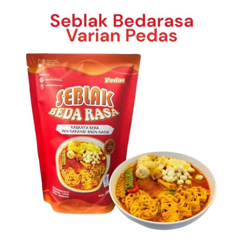 

SEBLAK INSTAN BEDARASA VARIAN PEDAS KEMASAN PREMIUM PORSI JUMBO RASA DIJAMIN NAGIH BAHAN BERKUALITAS