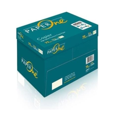 

PAPERONE A4 75 GRAM - [Grab/Gojek] Termurah !! Kertas Fotocopy Print HVS A4 75 gr PaperOne Box Dus