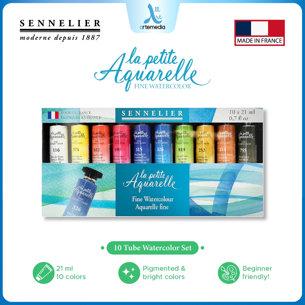 

Sennelier La Petite Aquarelle 10x21ml Tube Watercolor Set