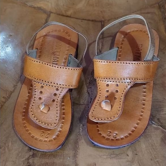 SANDAL ANAK KULIT SAPI SIZE 21-25 HAND MADE MAGETAN