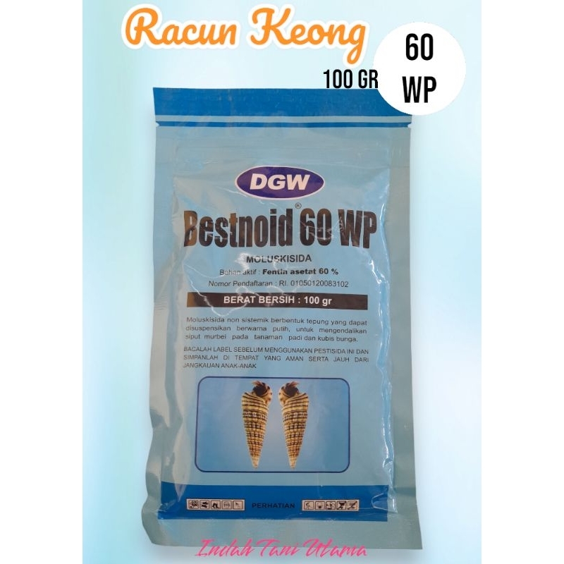 BESTNOID 60 WP 100 gram | Racun Keong BESTNOID 60 WP