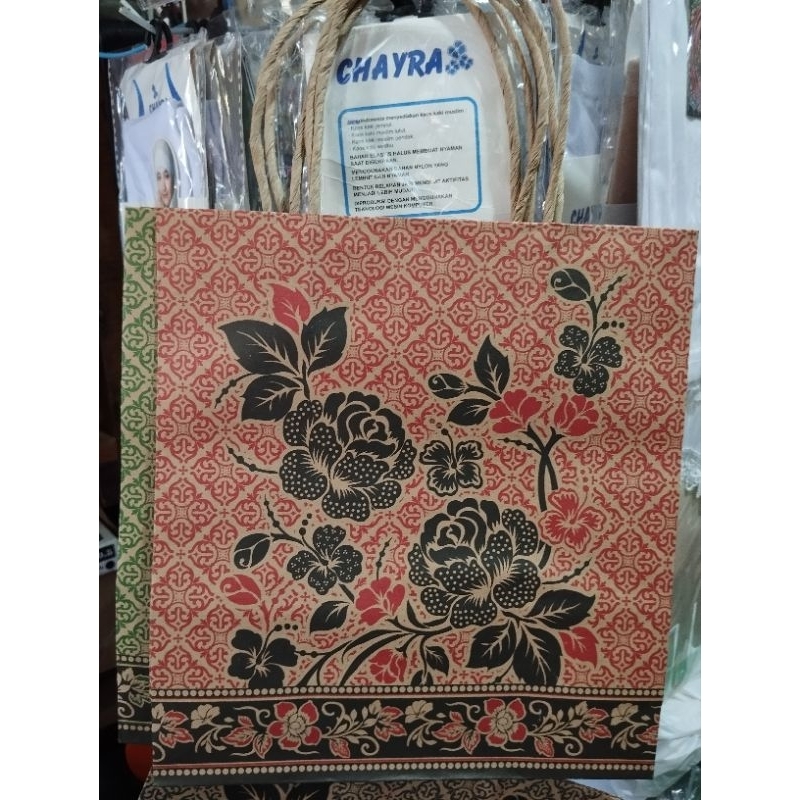 

(1PCS) PAPER BAG OKEY BATIK / KRAFT PAPER BAG