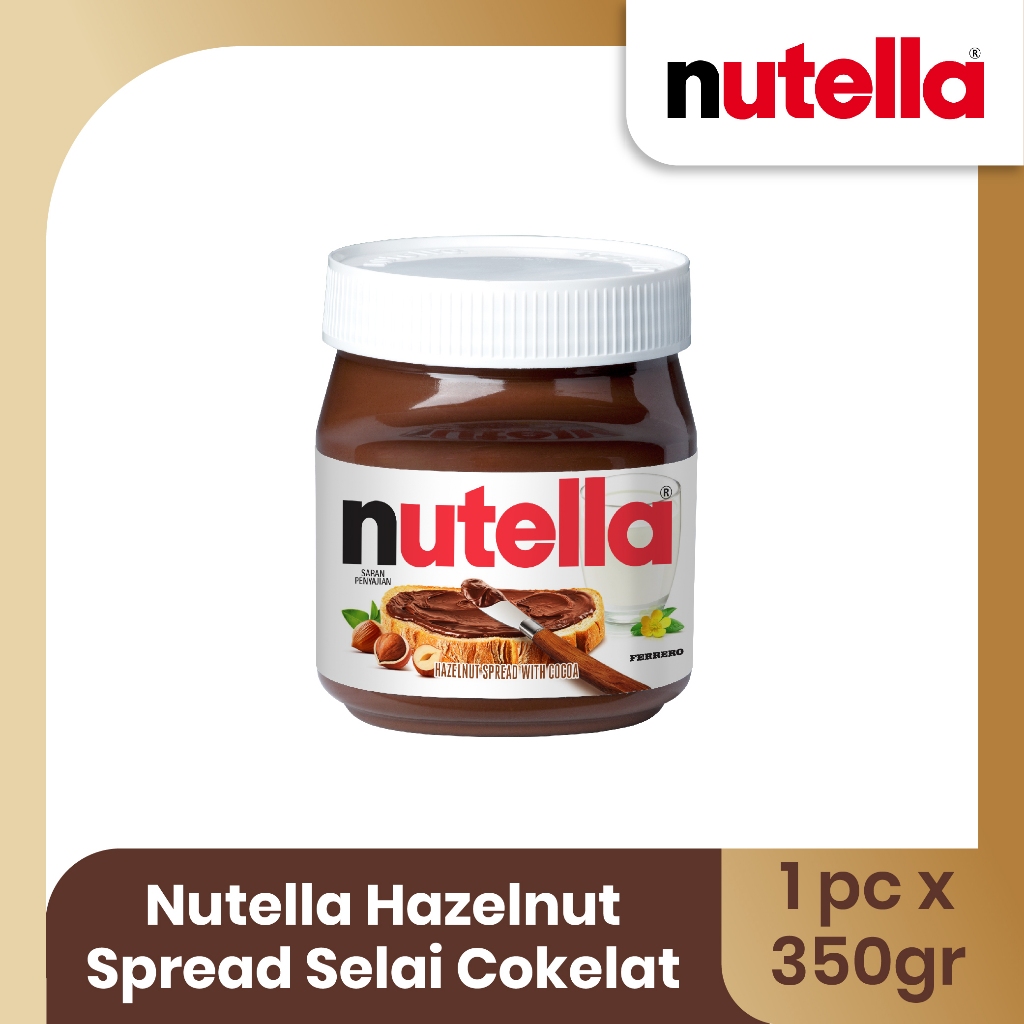 

Nutella Hazelnut Spread Selai Cokelat 350gr
