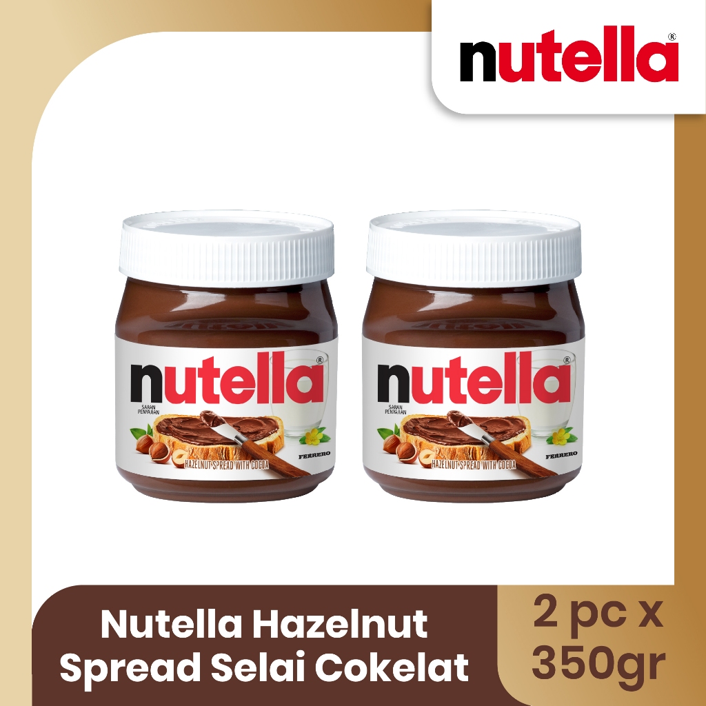 

Nutella Hazelnut Spread Selai Cokelat 350gr - TWINPACK