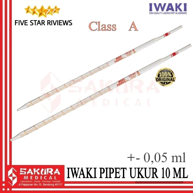 iwaki pipet ukur 10 ml