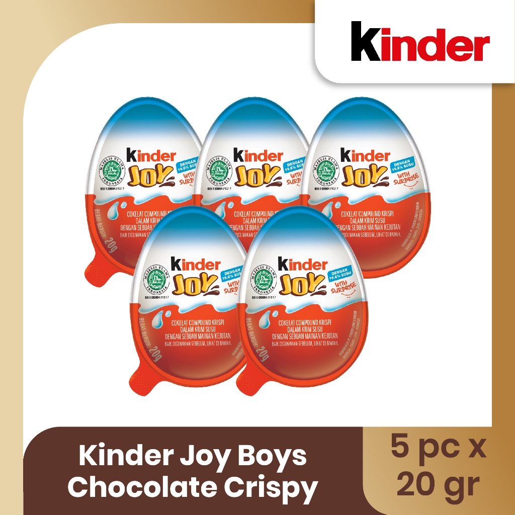 

Kinder Joy Boys Chocolate Crispy 20gr - 5pcs