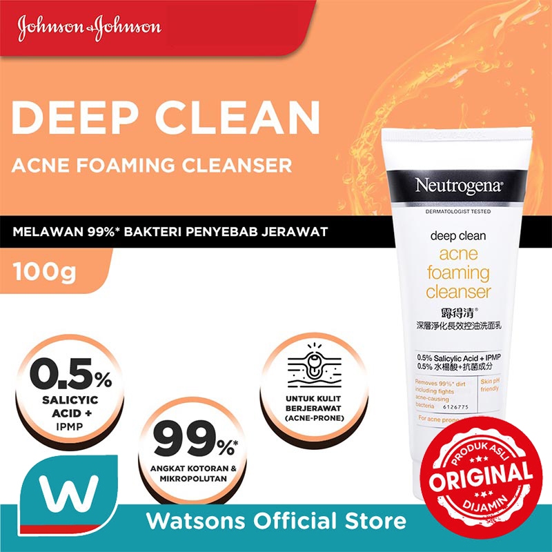 NEUTROGENA Deep Clean Acne Foaming Cleanser 100g