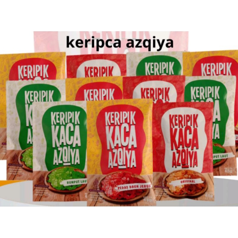 

keripik kaca azqiya dengan 3varian rasa