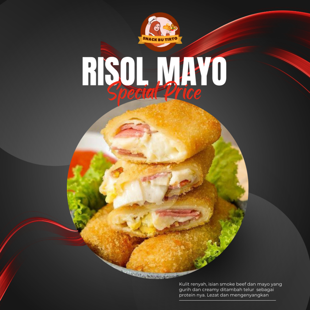 

Risol Mayo smoked beef premium frozen by Snack Bu Tirto