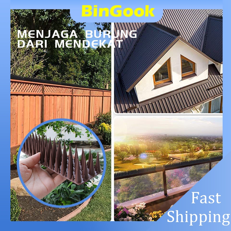 Duri Pagar Plastik Anti Kucing Anjing Burung Ayam Liar Praktis Aman Alat Duri Pengusir Kucing