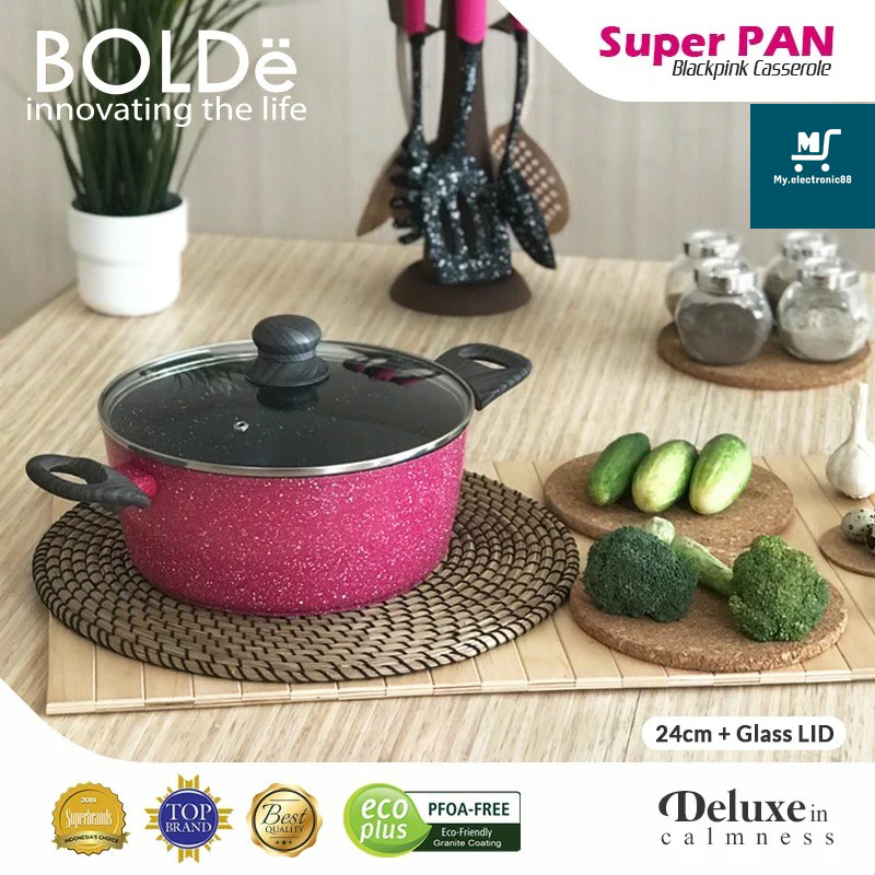 SUPER PAN CASSEROLE BOLDE 24 CM BLACKPINK(P-GC22D.L)