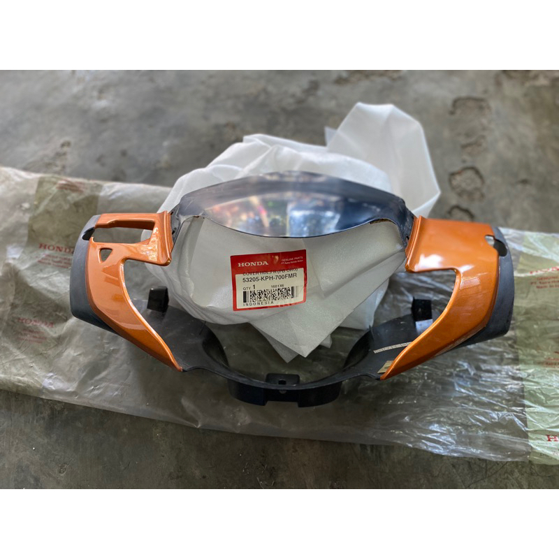 COVER BATOK TOTOK LAMPU DEPAN HONDA SUPRA X 125 X125 OREN ORANGE ORI 53205-KPH-700FMR 53205kph700fmr