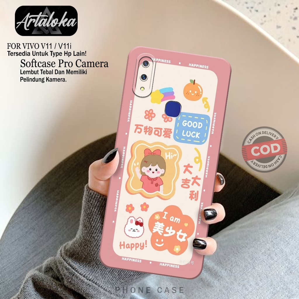 Case Hp VIVO V11/V11i Fashion Case Kartun Softcase VIVO V11/V11i Silikon TPU Pro Camera Casing VIVO 