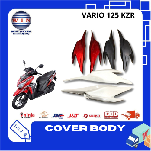 COVER BODY TEBENG BODI SAMPING SET KANAN KIRI VARIO 125 KZR 2012 WIN