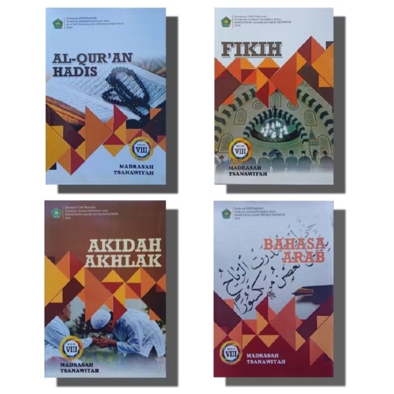 

BUKU MTS KEMENAG KELAS 8 /Vlll ,alQur'an hadis, FIKIH,BAHSA ARAB,AQIDAH AHLAK
