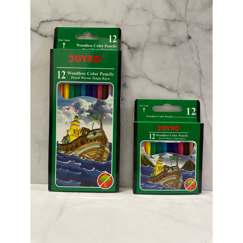 

Pensil Warna Joyko Panjang dan Pendek isi 12