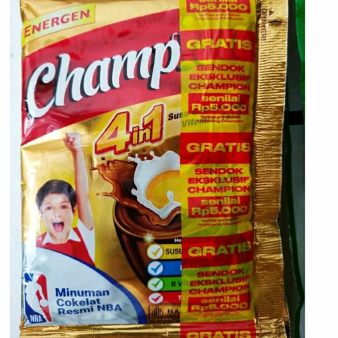 

champion minuman coklat ( 10 sachet )