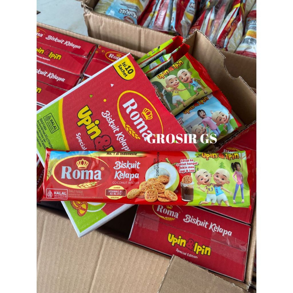 

ROMA KELAPA UPIN IPIN KOIN EMAS SACHET 1 PACK ISI 10