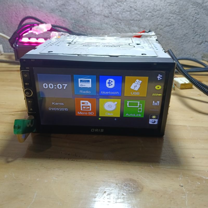 Headunit Doubeldin Tv Mobil DVD ORIS Bluetooth Usb Radio Cd DVD