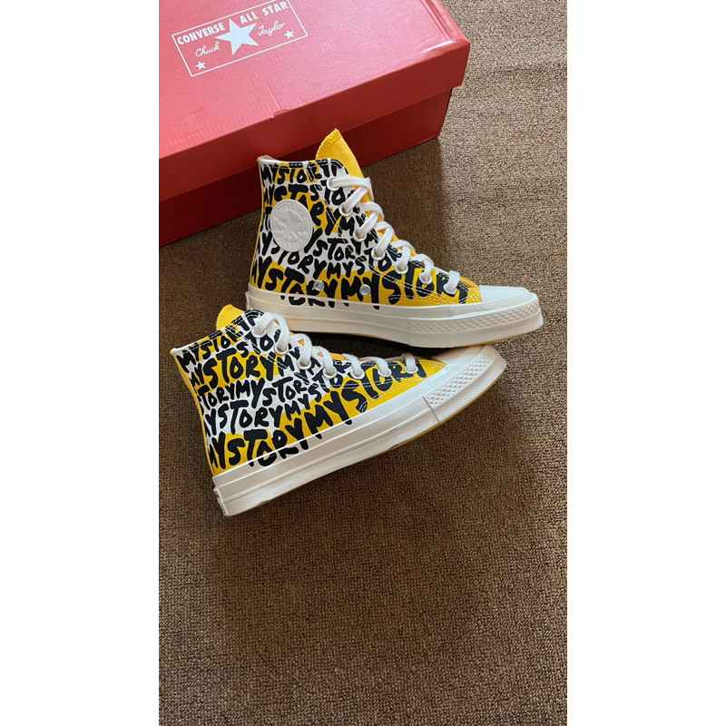 Converse CT 70s Hi “My Story” - Egret / Amarillo Black