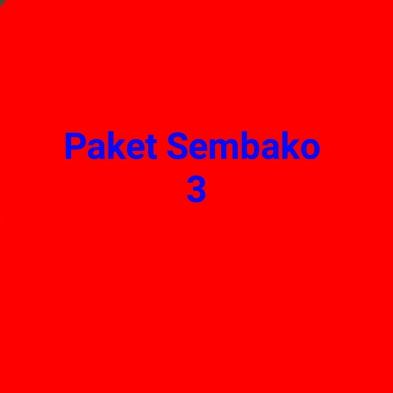 

Paket Sembako 3