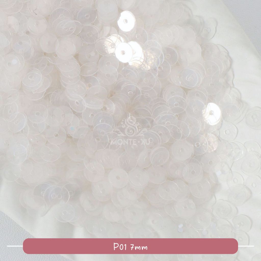 Monte Manik Mote Beads Borci Payet Piring Datar Flat 7mm Import Murah bisa COD bisa GO SEND
