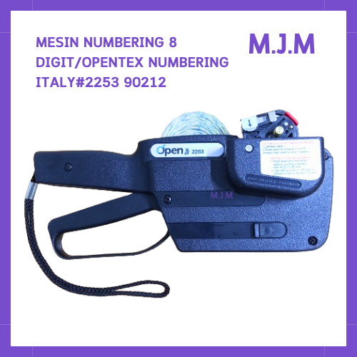 

Opentex Textile Labeling Machine Model2253/Mesin Numbering / alat pasang nomor konveksi M.J.M-90212