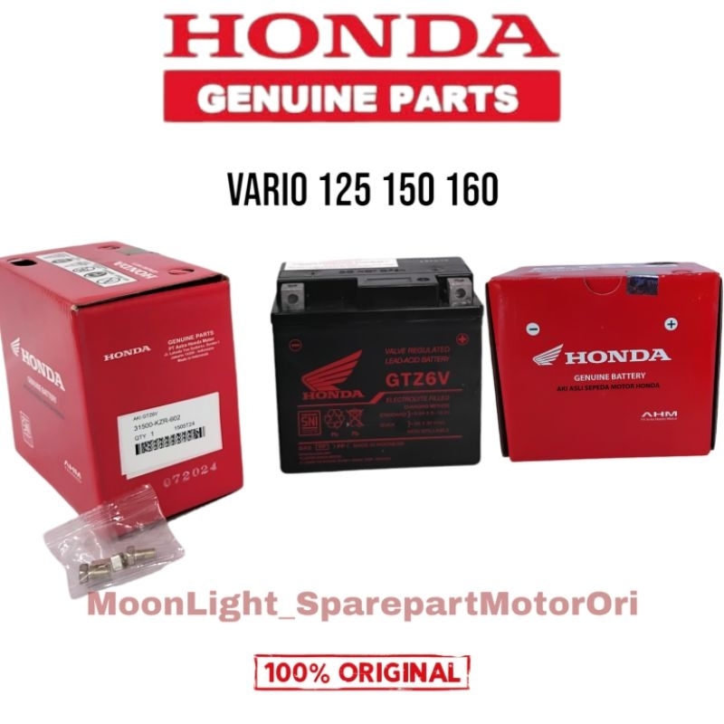 AKI ACCU BATTERY MOTOR KZR AHM GTZ6V VARIO 125 150 160 PCX ADV 150 160 SONIC GTR CB CBR LAMA LED GEN