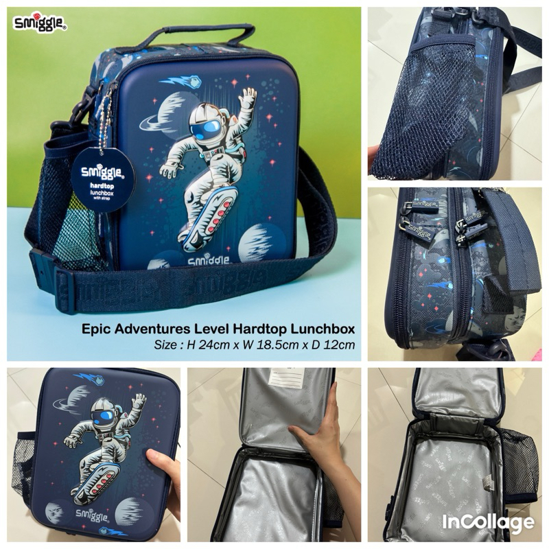 RB Smiggle Epic Adventure astronot backpack/lunchbag
