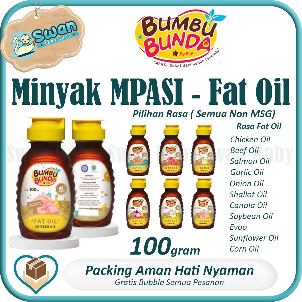 

Bumbu Bunda By Elia Fat Oil Non MSG Non Pengawet / Minyak MPASI Anak