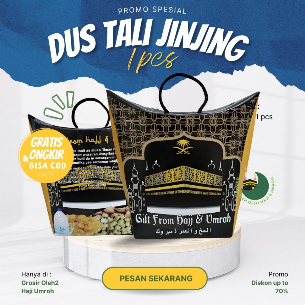 

Dus Tali Jinjing kosong 1 pcs untuk Oleh Oleh Haji dan Umroh bisa beli satuan