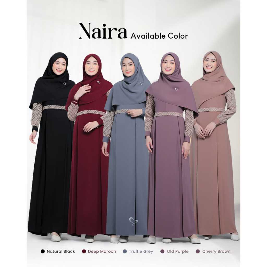 Naira Dress by Salvina Hijab | SALVINA HIJAB | GAMIS POLOS