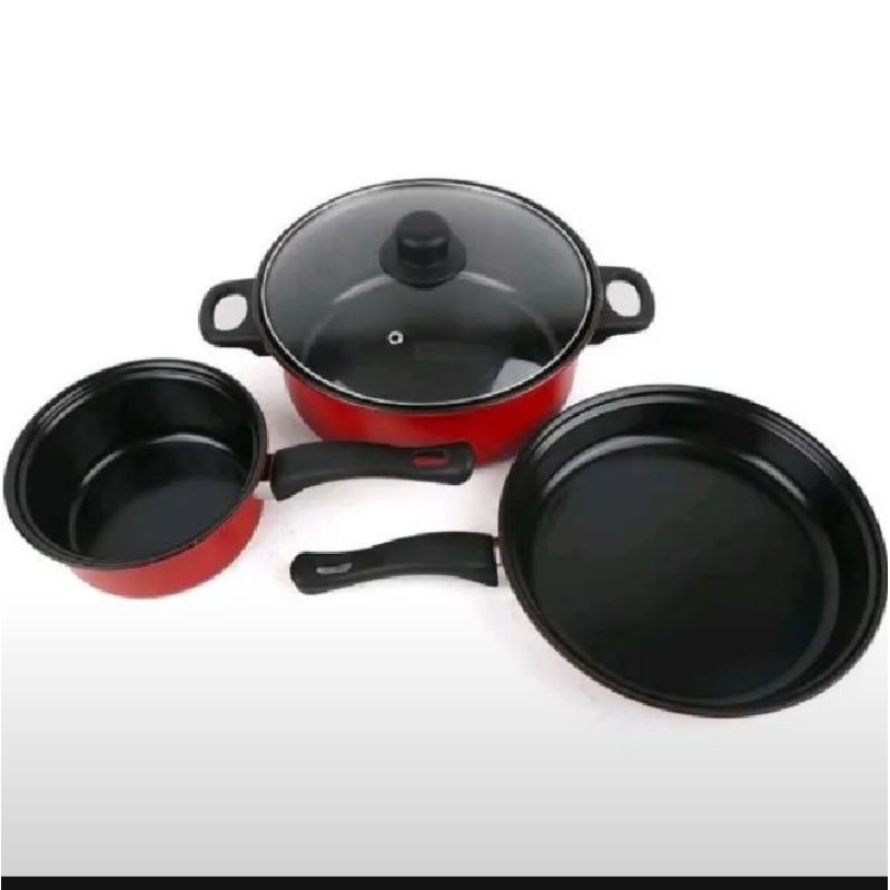 PANCI 3 SET SQRS/PANCI ANTI LENGKET/PANCI TEFLON ANTI LENGKET MURAH