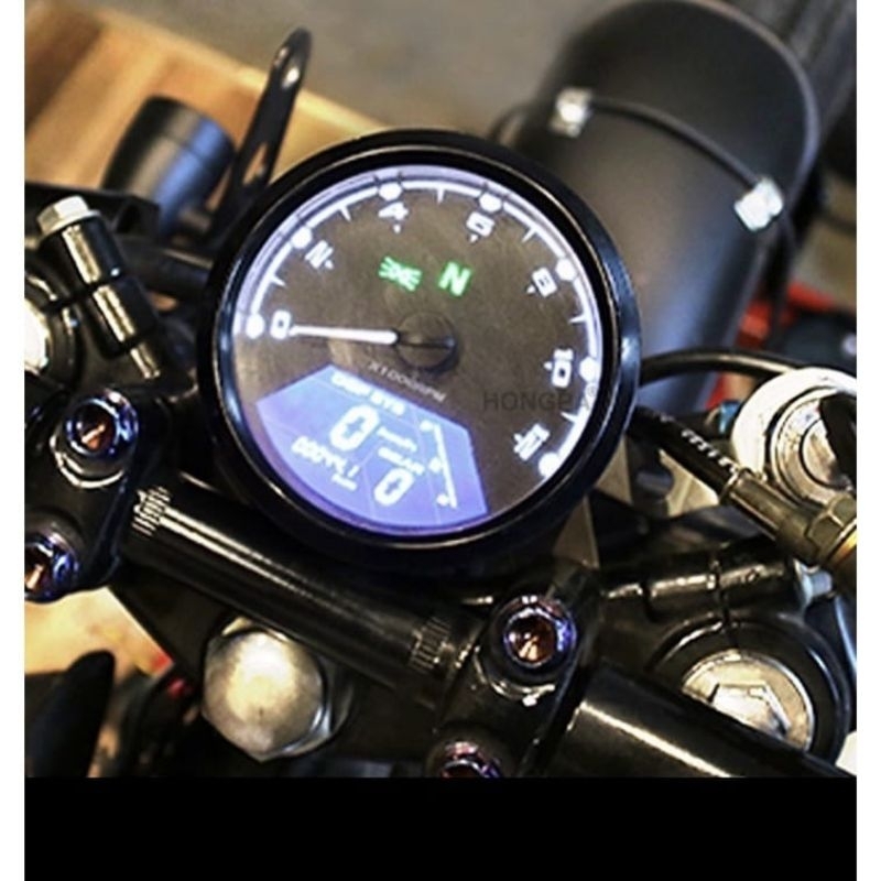 SPEEDOMETER DIGITAL BABON BULAT LED DIGITAL