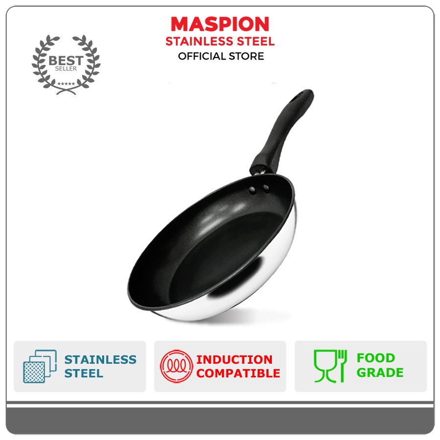 Maspion Frypan Capsul Stainless Steel Anti Lengket