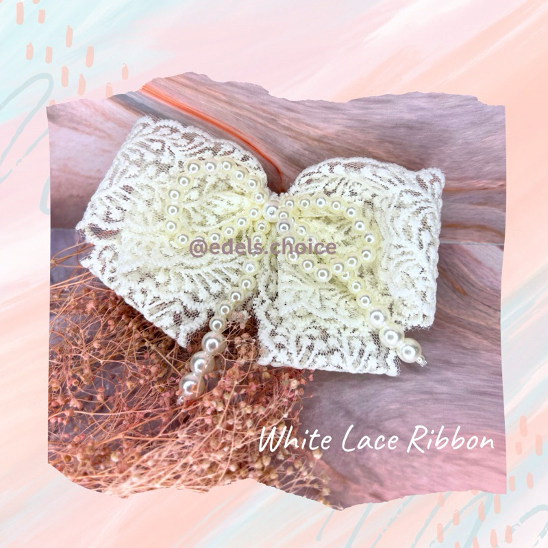 

pita anak/ pita putih/ White Lace Ribbon