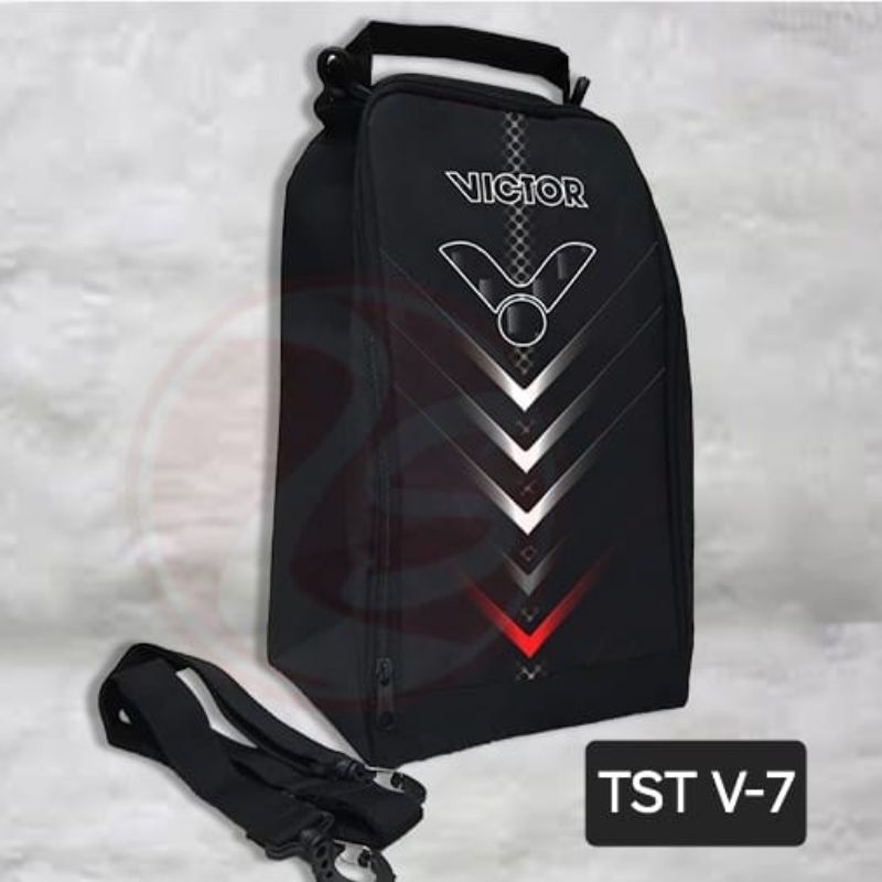 Tas sepatu tali selempang tas sepatu badminton printing tas sepatu selempang bulutangkis