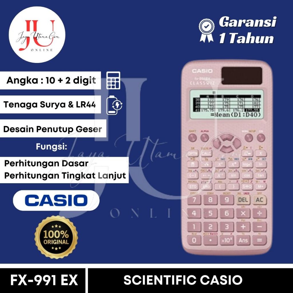 

Kalkulator Scientific Casio FX 991EX / FX-991CW Kalkulator Ilmiah Original