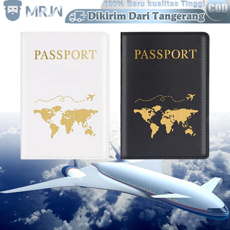KODE E87H Cover Passport Travel Pasport Wallet PU Kulit Dompet Paspor Paspor Organizer Sampul Paspor
