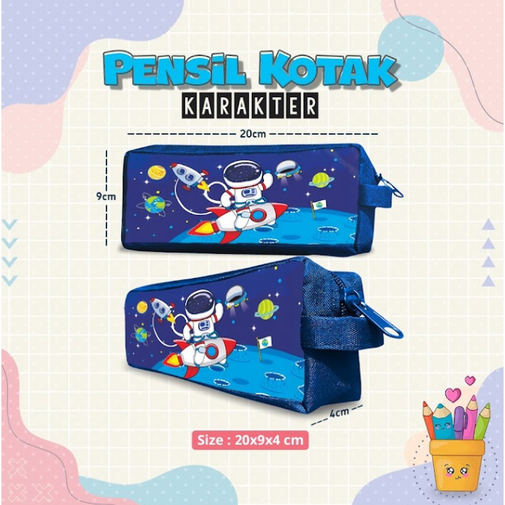 

Tempat Pensil Case Kotak Panjang ASTRONOT