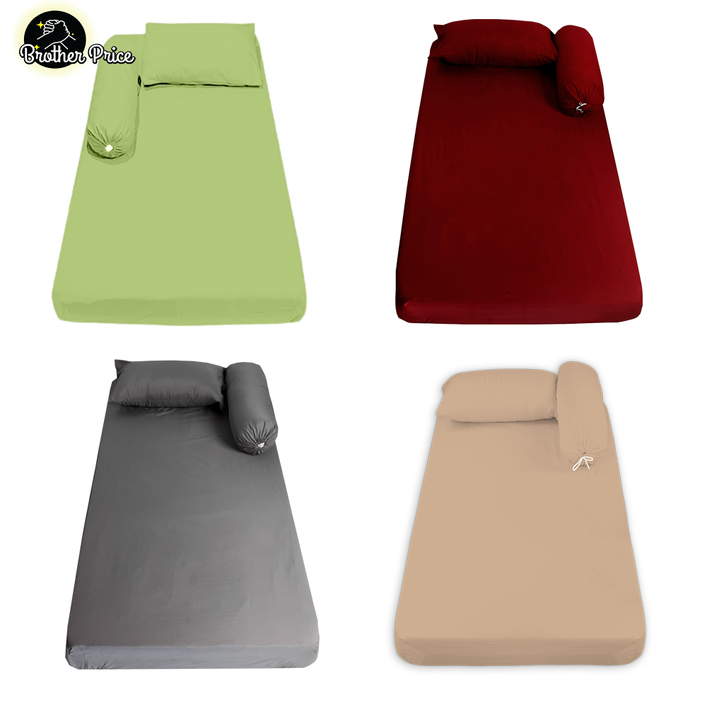 Sprei Polos 90x200 Tinggi 15cm, 20cm Sprei Single Sudut Karet
