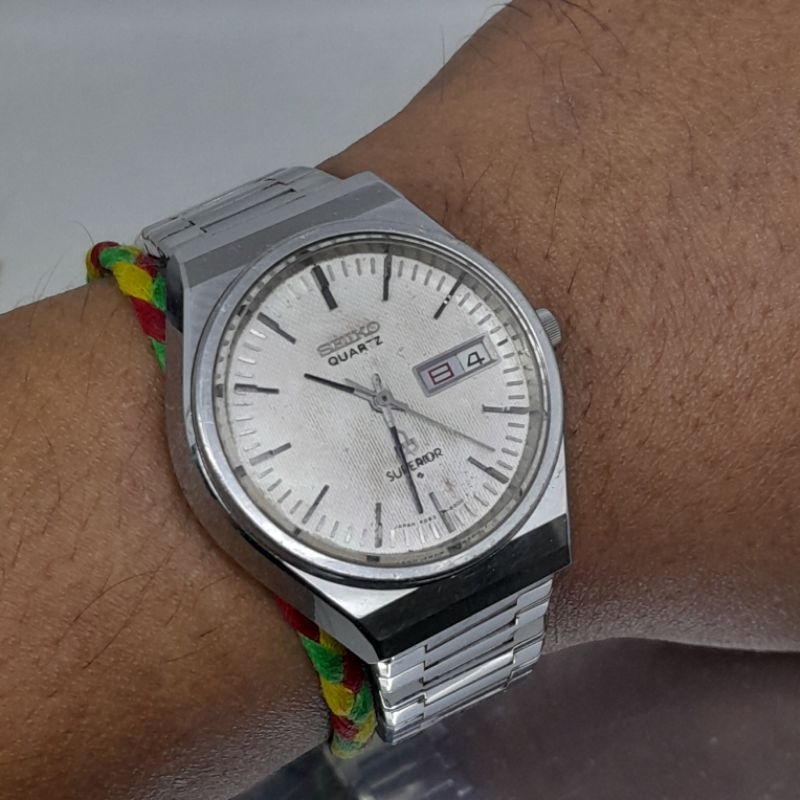 Jam tangan pria Vintage Seiko Quartz Superior JDM