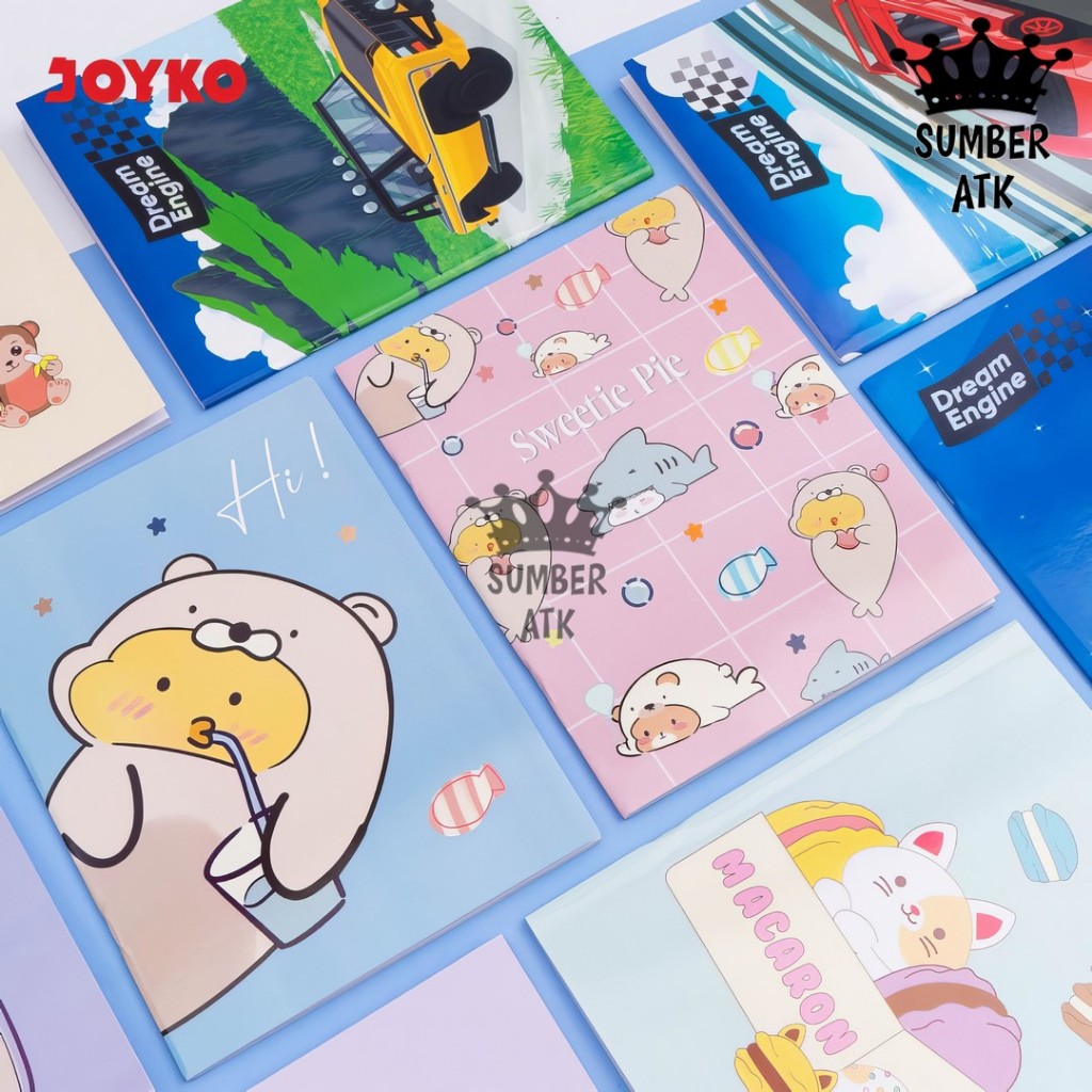 

Ay00! Buku Tulis Catatan Bergaris Ruled Notebook Joyko NB-737 Dream Engine, Dessert, Sweetie