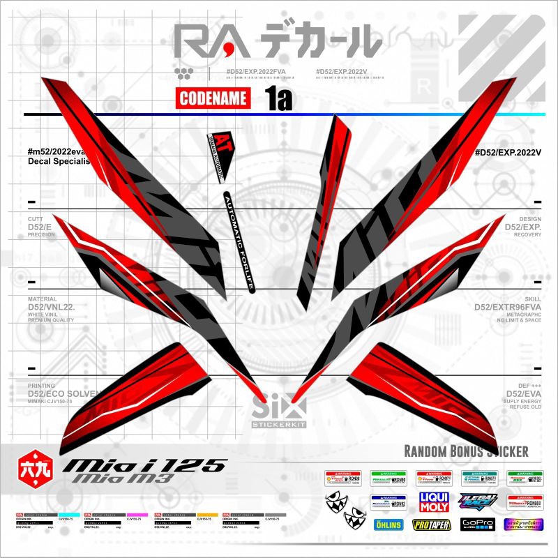 YAMAHA MIO I 125/STRIPING MIO M3/125/MIO Z