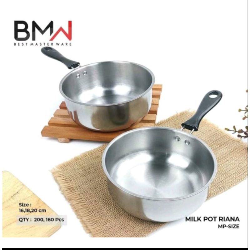 PANCI SUSU STAINLESS STEELL 16CM / Panci MIE Panci Masak Air Multifungsi