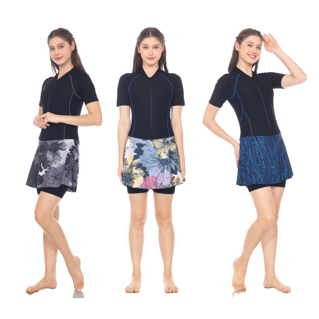 Baju Renang Wanita Dewasa Baju Renang ROK Lapis CUP BRA