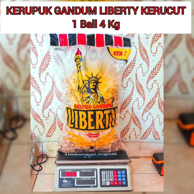 

Kerupuk Liberty Gandum Kerucut 1 Ball 4 Kg