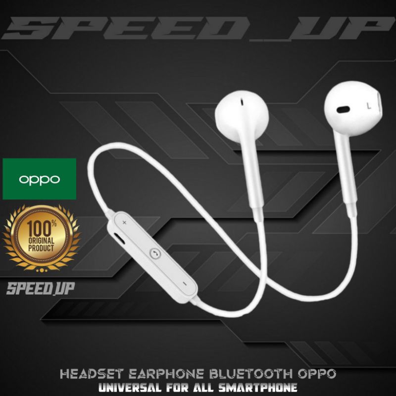 Headset Earphone Handsfree Oppo Bluetooth