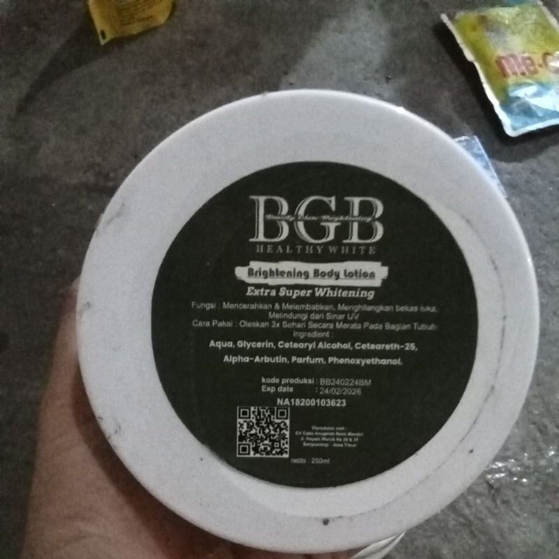 BGB brightening body lotion 250ml